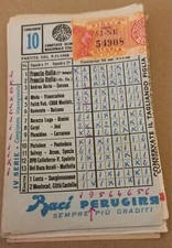 Schedina totocalcio 1958 usato  Caserta