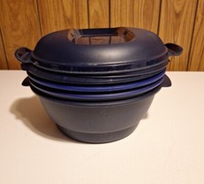  3 Qt Tupperware empilhável 6 peças Muti fogão microondas vaporizador, macarrão, arroz comprar usado  Enviando para Brazil