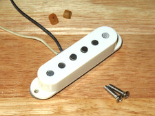 Captador de pescoço Fender EUA branco Custom Shop 65 parte inferior cinza Stratocaster comprar usado  Enviando para Brazil