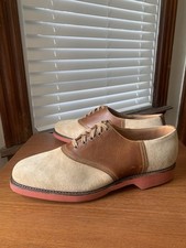 Usado, USADO 3x | POLO RALPH LAUREN x CROCKETT & JONES 10D SAPATOS DE SELA DE CAMURÇA BRONZEADA 10 D comprar usado  Enviando para Brazil