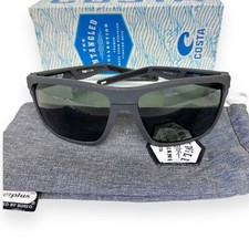 Óculos de sol Costa Del Mar Pargo desembaraçado cinza escuro fosco vidro polarizado com bolsa comprar usado  Enviando para Brazil