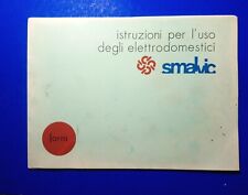 Libretto smalvic forni usato  Italia