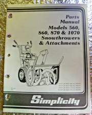 1987 simplicity parts for sale  Tunkhannock