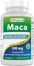 Best Naturals raiz de maca 500 mg para homens 250 cápsulas comprar usado  Enviando para Brazil