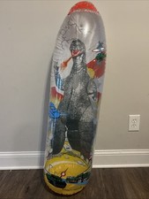 1985 Godzilla King Of Monsters Bop Punch Bag Toho Co 48" Inflável, usado comprar usado  Enviando para Brazil