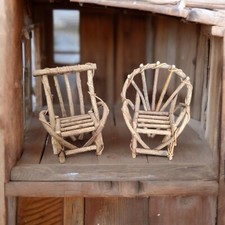 Miniatures chairs rustic for sale  Bayport