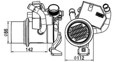 Mahle radiateur recirculation d'occasion  Expédié en France