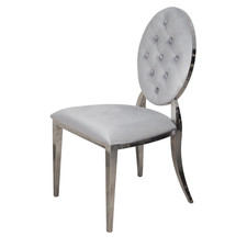 Krzesło Ludwik glamour Silver nowoczesne krzesła pikowane guzikami na sprzedaż Krzesło Ludwik glamour Silver nowoczesne krzesła pikowane guzikami na sprzedaż  PL