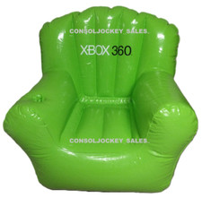 Cadeira promocional inflável XBOX 360 tamanho grande adulto verde Kellogg's Gaming nova 2006, usado comprar usado  Enviando para Brazil