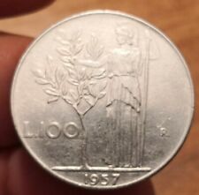 100 lire 1957 usato  Olbia