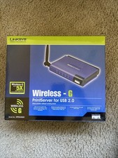 NOVO Open Box- Linksys WPS54GU2 Wireless-G PrintServer para USB 2.0 ⭐️ comprar usado  Enviando para Brazil