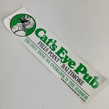 Adesivo vintage olho de gato pub Fells Point para-choque Baltimore boate bar música comprar usado  Enviando para Brazil