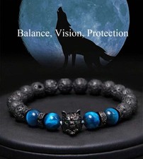 Bracelet tête loup d'occasion  Villepinte
