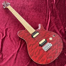 Guitarra elétrica OLP por Musicman MM-1 eixo acolchoado bordo vermelho vivo, usado comprar usado  Enviando para Brazil