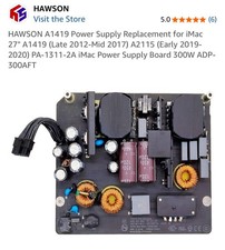 Fonte de alimentação de substituição HAWSON A1419 para iMac 27" A1419 (final de 2012-meados de 2017) A, usado comprar usado  Enviando para Brazil