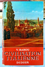 Civilisation italienne babou d'occasion  Argentan
