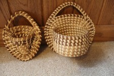 2 cestas de bolso de parede penduradas Sweetgrass - Carolina do Sul Charleston Gullah, usado comprar usado  Enviando para Brazil