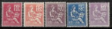 Francia 1900 ☀ "Mouchon tipo I 1900" MI 91/95 ☀ MNH/MLH segunda mano  Embacar hacia Mexico