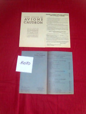 14070 avion caudron d'occasion  Caderousse
