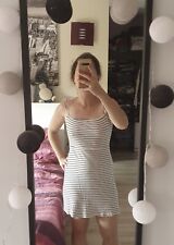 Robe blanche rayée d'occasion  Bas-en-Basset