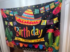 Colorful birthday fabric for sale  Georgetown