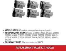 Kit de reparo de válvula 6 peças para bomba universal de lavadora de pressão de água fria 7104223 comprar usado  Enviando para Brazil