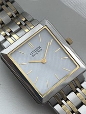 Usado, Citizen Tank 'Stiletto' relógio masculino Eco-Drive dois tons funcionando em excelente estado. comprar usado  Enviando para Brazil