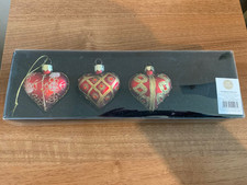 Glass christmas valentine for sale  IVYBRIDGE