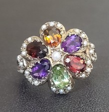multi gem ring for sale  SOUTHAMPTON