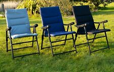 Cadeira de deck acolchoada dobrável para acampamento ao ar livre jardim resistente estofamento de luxo comprar usado  Enviando para Brazil