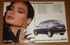 Seltene Werbung FIAT UNO 1.5 i.e. SX - Die Luxus-Bewegung 1992, usado comprar usado  Enviando para Brazil