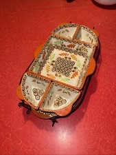 Temp-tations By Tara Old World 7 peças conjunto de servir utensílios de forno fio marrom laranja, usado comprar usado  Enviando para Brazil