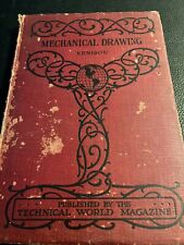 Mechanical Drawing and Lettering 1908 HC Pub. Technical World Magazine Manual, usado comprar usado  Enviando para Brazil