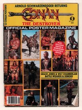 Conan the Destroyer Official Poster Magazine 1984 Incomplete SCHWARZENEGGER comprar usado  Enviando para Brazil
