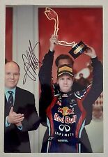 Foto assinada à mão de Sebastian Vettel com certificado de autenticidade - Grande Prêmio de Fórmula 1 de Mônaco 2011 comprar usado  Enviando para Brazil