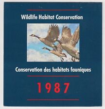 FWH3 1987 GANSOS CANADENSES POR GEORGE McLEAN, CONSERVAÇÃO FEDERAL DA VIDA SELVAGEM E SELO comprar usado  Enviando para Brazil