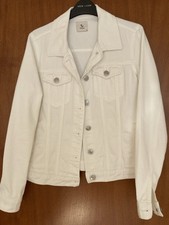 White denim jacket for sale  NEW MILTON