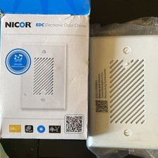 Kit eletrônico de carrilhão de porta NICOR EDC1120WH1 EDC, campainha branca caixa aberta comprar usado  Enviando para Brazil