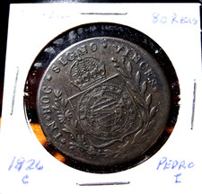 1826-C Brasil 80 Reis Brazilian World Copper Con comprar usado  Enviando para Brazil