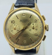 CRONÓGRAFO VINTAGE BENMORE CAL188 VENUS BANHADO A OURO MASCULINO 36MM comprar usado  Enviando para Brazil