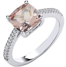 Silver morganite ring for sale  UK