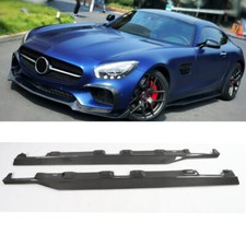 Saias laterais de fibra de carbono extensão labial para Mercedes-Benz AMG GT GTS Coupe 15-18 comprar usado  Enviando para Brazil