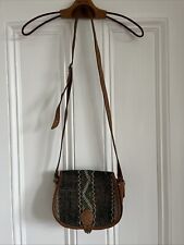 Vintage leather handbag for sale  TRURO