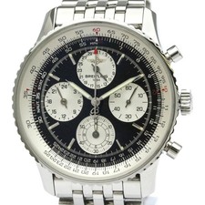 Relógio automático polido Breitling Navitimer Twin Sixty aço A39022 BF572593, usado comprar usado  Enviando para Brazil