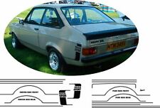 KIT DE DECALQUES VINIL ADESIVOS ESPORTIVOS FORD ESCORT MK2 MÉXICO - 1600 - 1300 comprar usado  Enviando para Brazil