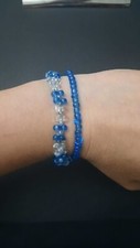 Coppia bracciali vetro usato  Giugliano in Campania