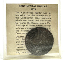 1776 continental dollar for sale  Wallkill