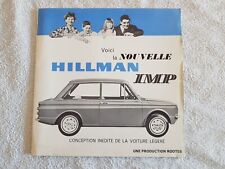 Hillman imp catalogue d'occasion  Le Pontet