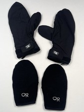 Usado, OU Outdoor Research GRANDE Preto Modular MITTENS Lã Forrado Gore Windstopper comprar usado  Enviando para Brazil