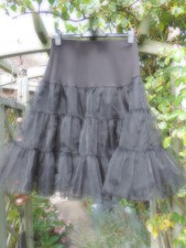 Size black tulle for sale  PETERBOROUGH